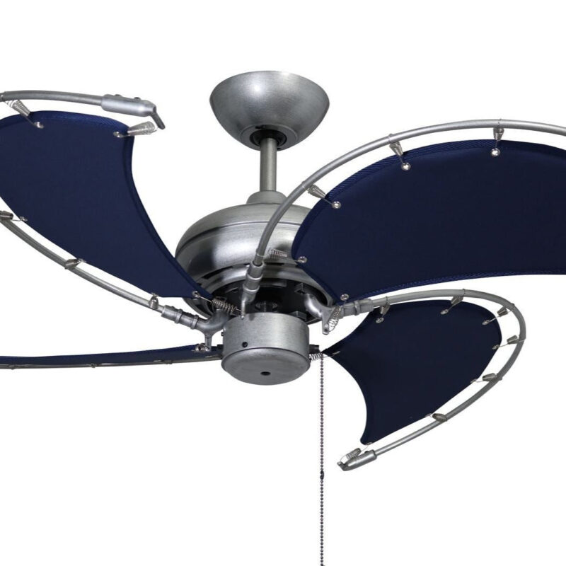 40 inch Voyage Nautical Ceiling in Brushed Nickel Fan by TroposAir