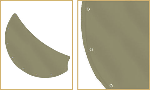 Khaki nautical canvas blades