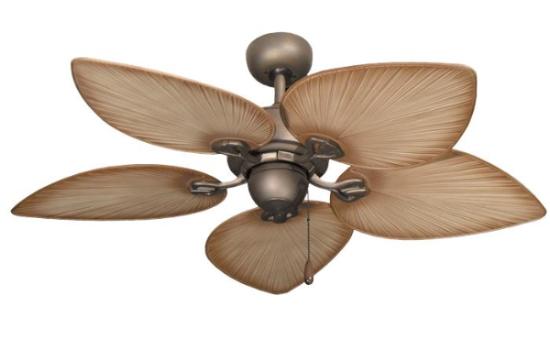 42 inch Bombay Ceiling Fan - Tan Leaf Blades
