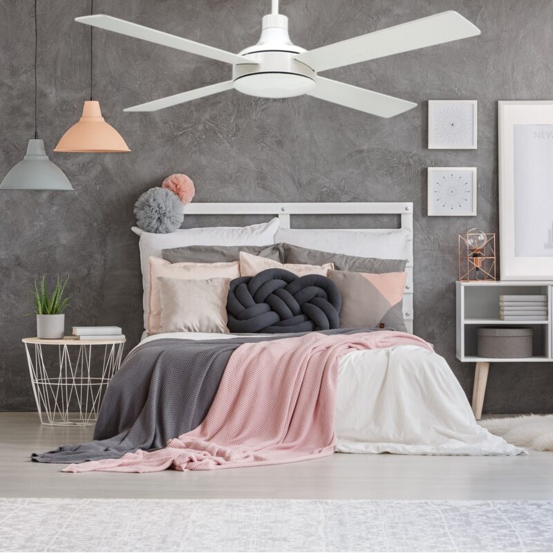 52 inch Quantum Ceiling Fan - Pure White finish - Image 6