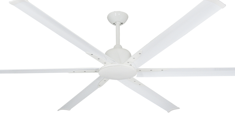 72 inch Titan II Large Ceiling Fan by TroposAir Pure White